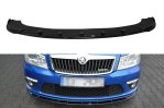 Maxton Front Ansatz V.1 für Skoda Octavia RS Mk2 FL schwarz Hochglanz SK-OC-2F-RS-FD1-G
