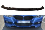 Maxton Front Ansatz für BMW 3er F30 FL SEDAN M-SPORT schwarz Hochglanz BM-3-F30F-MPACK-FD1-G