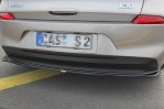 Maxton Mittlerer Diffusor Heck Ansatz für HYUNDAI I30 MK3 HATCHBACK schwarz Hochglanz HY-I30-3-RD1-G