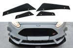 Maxton Stoßstangen Flaps Wings vorne Canards für Ford Fiesta 7 ST Mk7 FL FO-FI-7F-ST-CNC-CAN1