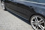 Maxton Seitenschweller Ansatz für Audi S5 / A5 / A5 S-Line 8T / 8T FL Sportback schwarz Hochglanz AU-A5-1F-SLINE-SB-SD1-G