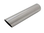 Auspuff Endrohr zum Anschweißen Edelstahl 1x76mm Scharf Schräg mit ABE 763004
