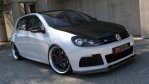 Maxton Front Ansatz für VW GOLF 6 R schwarz Hochglanz VW-GO-6-R-FD1-G