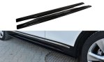 Maxton Seitenschweller Ansatz für INFINITI QX70 schwarz Hochglanz IN-QX-70-1F-SD1-G