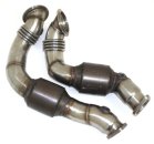 Friedrich Motorsport 2x70mm Downpipe-Satz mit 200 Zellen HJS Sport-Kat. Edelstahl 881350-DPKAHJS