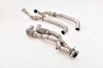 Friedrich Motorsport 2x70mm Downpipe mit 200 Zellen Sport-Kat. Edelstahl 881350AT-DPKATG