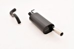 Friedrich Motorsport Sportendschalldämpfer aluminierter Stahl 921412GL-X