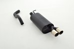Friedrich Motorsport Sportendschalldämpfer aluminierter Stahl 921412VL-X