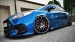 Maxton Seitenschweller Ansatz für Ford Focus ST / ST-Line Mk3 / Mk3 FL Hatchback / Kombi schwarz Hochglanz FO-FO-3/3F-ST-SD1-G