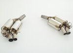 Friedrich Motorsport 2x76mm Duplex-Sportendschalldämpfer Edelstahl 971060RD-x3