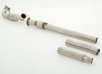 Friedrich Motorsport 76mm Downpipe mit 200 Zellen Sport-Kat. Edelstahl 981032-X3-DPKA