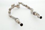 Friedrich Motorsport 2x 76mm Downpipe mit 100 Zellen Sport-Kat. Edelstahl 981060R-X3-KAEU4