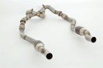 Friedrich Motorsport 2x 76mm Downpipe mit 200 Zellen Sport-Kat. Edelstahl 981060R-X3-KATG