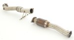 Friedrich Motorsport 76mm Downpipe mit 200 Zellen HJS Sport-Kat. Ford Focus II RS + RS 500 981201AT-DPKAHJS