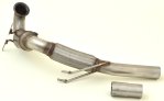 Friedrich Motorsport 76mm Downpipe mit 200 Zellen HJS-Sport-Kat. VW Golf 7 GTI inkl. Clubsport Octavia RS Leon ST 981450G-X3-DPKAHJS
