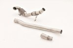 Friedrich Motorsport 76mm Downpipe mit 200 Zellen Sport-Kat. Edelstahl 981455-X3-DPKATG