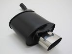 Novus Sport Endschalldämpfer 135x75mm scharfkantig für Mercedes SLK R170 A1742E0S