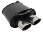 Novus Sport Endschalldämpfer für Mercedes SLK R170 2x85/58mm AM-Design A1742EAM