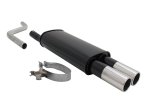 Novus Sport Endschalldämpfer für VW Polo 2/3 86C 2x76mm A1942E76