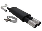 Novus Sport Endschalldämpfer für VW Polo 2/3 86C 2x76mm RL-Design A1942E76RL