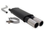 Novus Sport Endschalldämpfer für VW Polo 2/3 86C 2x90mm A1942E90