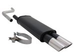 Novus Sport Endschalldämpfer für VW Polo 2/3 86C 2x90mm SR-Design A1942E90SR