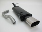 Novus Sport Endschalldämpfer 135x75mm scharfkantig für Audi A3 / Seat Leon / VW Golf 4 / VW New Beetle A2752E0S