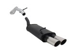 Novus Sport Endschalldämpfer für Audi A3 / Seat Leon / VW Golf 4 / VW New Beetle 2x76mm MS-Design A2752E76S