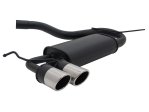 Novus Sport Endschalldämpfer für Audi A3 / VW Golf 5 / VW Golf 6 / VW Scirocco 2x76mm SR-Design A2852E76SR