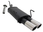 Novus Sport Endschalldämpfer für Opel Astra G Caravan 2x76mm SR-Design A3262E76SR