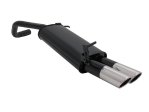 Novus Sport Endschalldämpfer für VW Polo 9N / 9N3 2x76mm SR-Design A3332E76SR