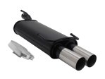 Novus Sport Endschalldämpfer für Opel Astra F / Opel Kadett E 2x76mm RL-Design A3882E76RL