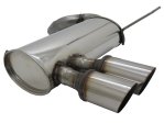 Novus Sport Endschalldämpfer für BMW E90 / E91 / 325i / 330i 2x76mm MS-Design A3912E76S