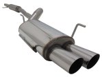 Novus Gr.A Anlage Edelstahl für Opel Corsa C 2x76mm EA1142E76S