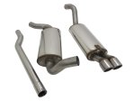Novus Sportauspuff Anlage 60mm Edelstahl 2x76mm SR für Audi 80/90 B3 Typ 89 EA1402E76SR
