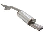 Novus Gr.A Anlage Edelstahl für Audi A3 / Seat Leon / VW Golf 4 / VW New Beetle 2x76mm MS-Design EA2752E76S