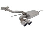 Novus 70mm Sportauspuff Anlage Edelstahl für VW Golf 5 GTi / VW Scirocco 2x76 SR-Design EA2962E76SR