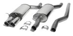 TA Technix Edelstahlanlage Audi A4 Quattro Limousine, Avant B5 2x80mm 02AU003-8