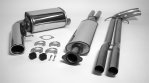 TA Technix Edelstahlanlage Volvo S60 I AWD 1x100mm 02VO014-10