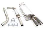 TA Technix Edelstahlanlage Volkswagen Golf 4 2x80mm 02VW028-8