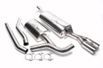 TA Technix Edelstahlanlage Audi A6 Limousine, Avant 4B 2 x 76mm rund + gebördelt EVOA6TA276