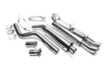 TA Technix Edelstahlanlage Opel Kadett E CC, Cabriolet 2x76mm DTM rund + scharf EVOAFAED76
