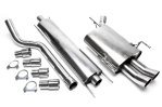 TA Technix Edelstahlanlage Opel Corsa C 2x76mm DTM rund + scharf EVOCOCAED76