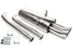 TA Technix Edelstahlanlage BMW E36 2x76mm rund + scharf EVOE366AED76