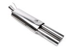 TA Technix Endschalldämpfer VW Golf 3 inkl. Cabriolet 2 x 76mm rund + gebördelt EVOG3A-ESD276