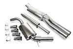 TA Technix Edelstahlanlage VW Vento 2x76mm rund + gebördelt EVOG3VAE276
