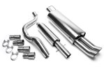 TA Technix Edelstahlanlage Audi A3 8L 2x76mm DTM rund + scharf EVOG4AED76