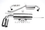 TA Technix Edelstahlanlage Audi A3 8P 2x76mm rund + gebördelt *EVOG5AE276-1