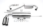 TA Technix Edelstahlanlage Audi A3 8P 2x76mm rund + scharf *EVOG5AE276S-1