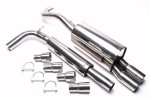 TA Technix Edelstahlanlage VW Lupo 2x76mm rund + gebördelt EVOLUAE276